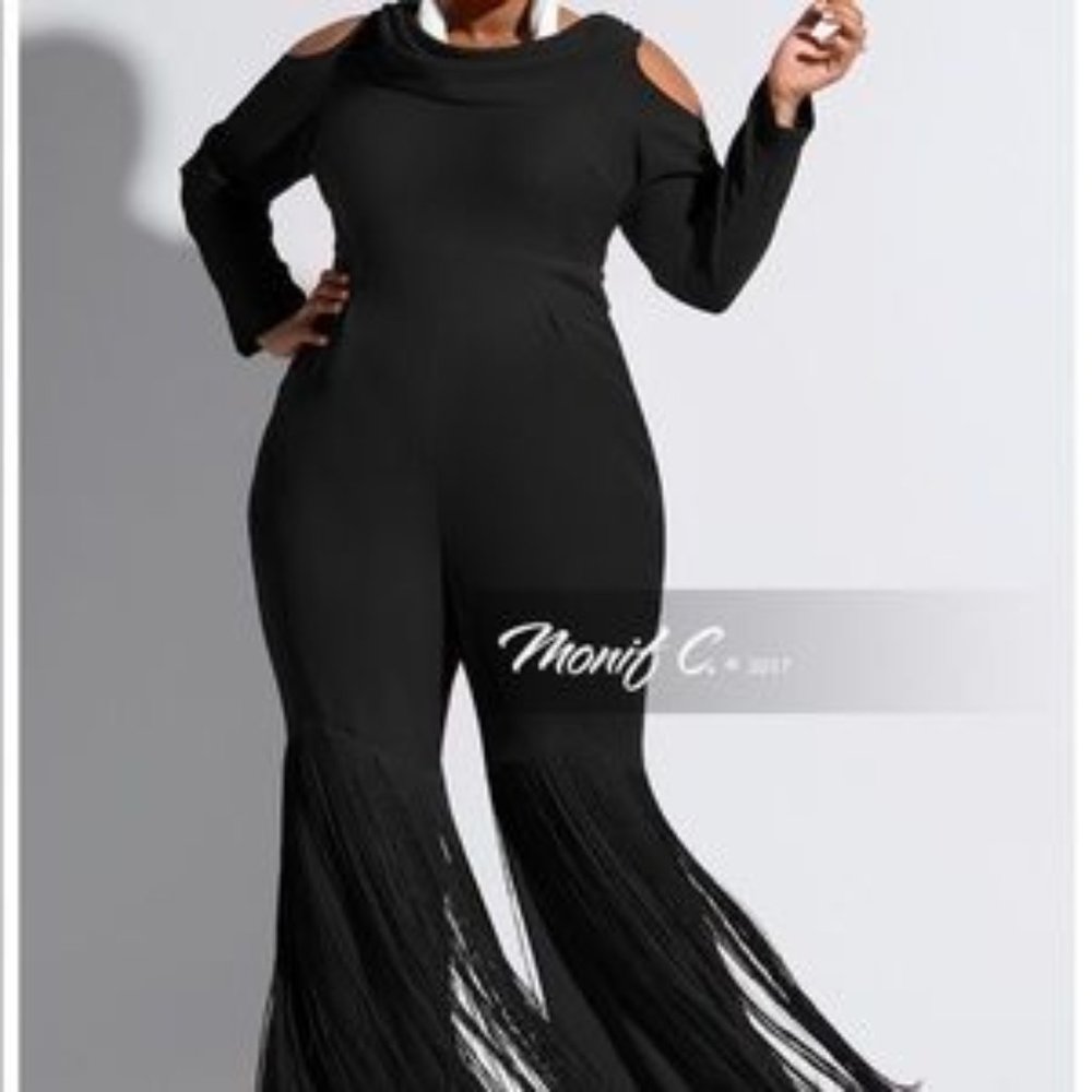 Monif C. Fringe Jumpsuit